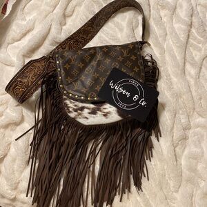LV Fringe Cow Purse